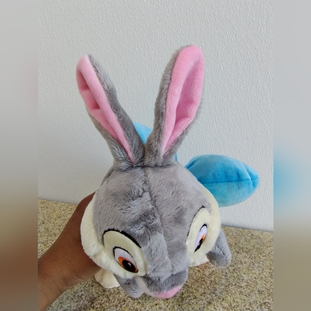 ✓Disney Store PLUSH 10"THUMPER with blue ribbon Rabbit Bambi Movie! RARE!!! - Picture 10 of 16